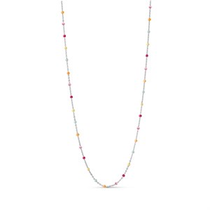 Enamel - LOLA RAINBOW halskæde i sølv N55S